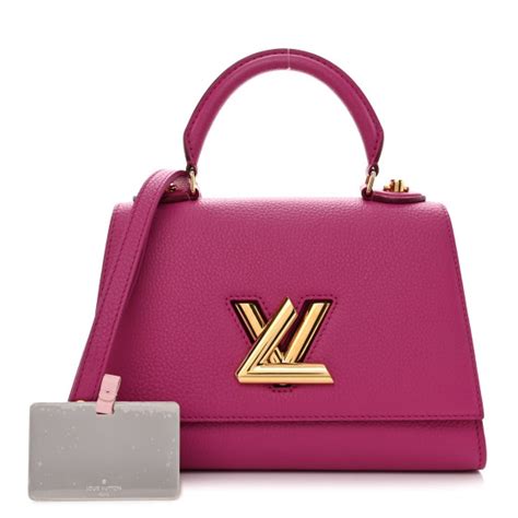 LOUIS VUITTON Taurillon Twist One Handle PM Orchid.